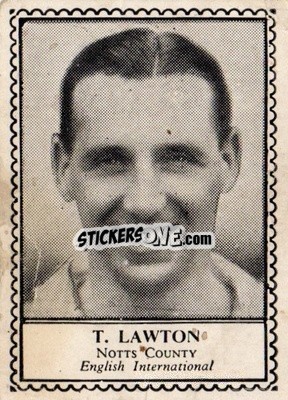 Sticker Tommy Lawton - Famous Footballers 1949-1950
 - Barratt & Co.
