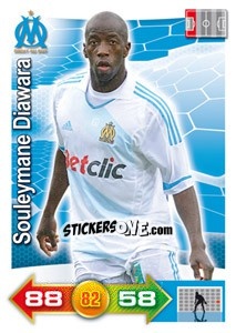 Sticker Souleymane Diawara - FOOT 2011-2012. Adrenalyn XL n. 163 - Panini