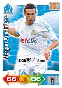 Cromo Morgan Amalfitano - FOOT 2011-2012. Adrenalyn XL n. 165 - Panini