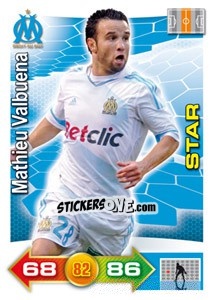 Sticker Mathieu Valbuena - FOOT 2011-2012. Adrenalyn XL n. 173 - Panini