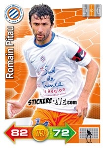 Sticker Romain Pitau - FOOT 2011-2012. Adrenalyn XL - Panini