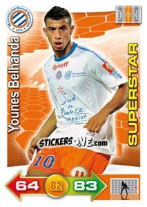 Figurina Younes Belhanda - FOOT 2011-2012. Adrenalyn XL - Panini