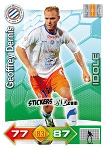 Sticker Geoffrey Dernis - FOOT 2011-2012. Adrenalyn XL n. 191 - Panini