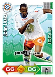 Sticker John Utaka - FOOT 2011-2012. Adrenalyn XL n. 192 - Panini