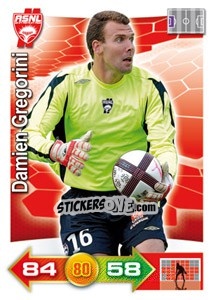 Sticker Damien Gregorini - FOOT 2011-2012. Adrenalyn XL - Panini