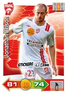 Sticker Jonathan Brison - FOOT 2011-2012. Adrenalyn XL n. 198 - Panini