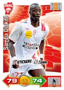 Sticker Samba Diakité - FOOT 2011-2012. Adrenalyn XL n. 199 - Panini