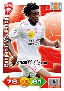 Sticker Benjamin Moukandjo - FOOT 2011-2012. Adrenalyn XL n. 203 - Panini