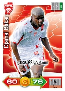 Cromo Djamel Bakar - FOOT 2011-2012. Adrenalyn XL n. 204 - Panini