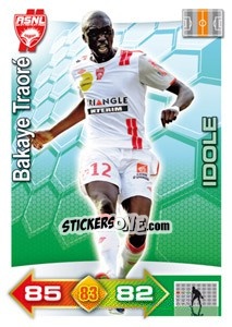 Sticker Bakaye Traoré - FOOT 2011-2012. Adrenalyn XL n. 208 - Panini