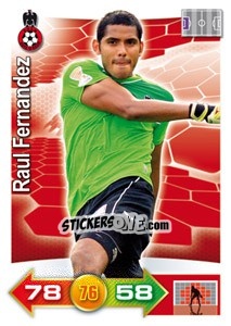 Sticker Raul Fernandez - FOOT 2011-2012. Adrenalyn XL n. 209 - Panini