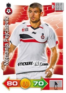 Sticker Nemanja Pejcinovic - FOOT 2011-2012. Adrenalyn XL n. 212 - Panini