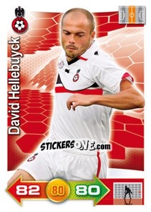 Sticker David Hellebuyck - FOOT 2011-2012. Adrenalyn XL - Panini