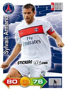 Sticker Sylvain Armand - FOOT 2011-2012. Adrenalyn XL n. 226 - Panini