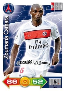 Sticker Zoumana Camara - FOOT 2011-2012. Adrenalyn XL n. 227 - Panini