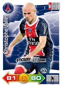 Figurina Christophe Jallet - FOOT 2011-2012. Adrenalyn XL - Panini