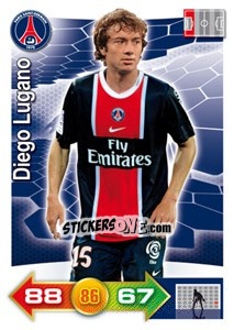 Sticker Diego Lugano - FOOT 2011-2012. Adrenalyn XL n. 230 - Panini