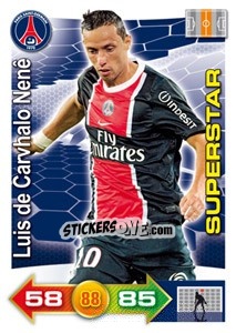 Sticker Luis de Carvalho Nenê - FOOT 2011-2012. Adrenalyn XL n. 238 - Panini