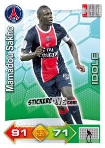 Sticker Mamadou Sakho - FOOT 2011-2012. Adrenalyn XL - Panini
