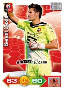 Sticker Benoît Costil - FOOT 2011-2012. Adrenalyn XL n. 241 - Panini