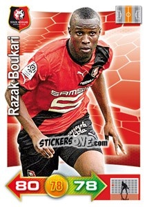 Sticker Razak Boukari - FOOT 2011-2012. Adrenalyn XL n. 245 - Panini