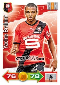 Sticker Yacine Brahimi - FOOT 2011-2012. Adrenalyn XL - Panini