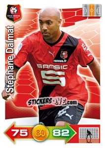 Sticker Stéphane Dalmat - FOOT 2011-2012. Adrenalyn XL n. 247 - Panini