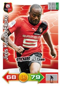 Sticker Jirès Kembo-Ekoko - FOOT 2011-2012. Adrenalyn XL - Panini