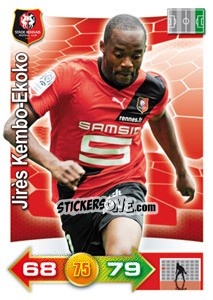 Sticker Jirès Kembo-Ekoko - FOOT 2011-2012. Adrenalyn XL n. 251 - Panini