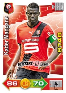 Figurina Kader Mangane - FOOT 2011-2012. Adrenalyn XL - Panini