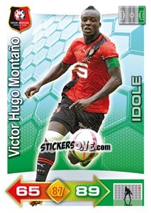 Sticker Victor Hugo Montaño - FOOT 2011-2012. Adrenalyn XL n. 256 - Panini