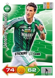 Sticker Jérémy Clément - FOOT 2011-2012. Adrenalyn XL - Panini