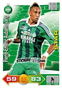 Sticker Pierre-Emerick Aubameyang - FOOT 2011-2012. Adrenalyn XL - Panini