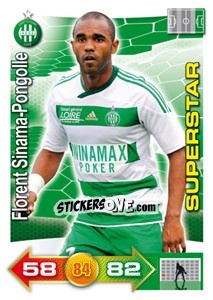 Figurina Florent Sinama-Pongolle - FOOT 2011-2012. Adrenalyn XL - Panini