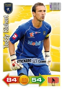 Sticker Teddy Richert - FOOT 2011-2012. Adrenalyn XL n. 273 - Panini