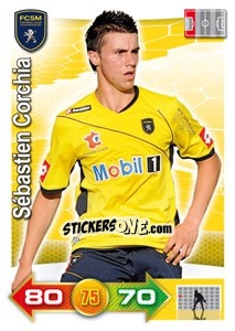 Sticker Sébastien Corchia - FOOT 2011-2012. Adrenalyn XL n. 275 - Panini