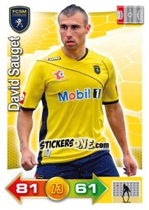 Sticker David Sauget - FOOT 2011-2012. Adrenalyn XL n. 278 - Panini