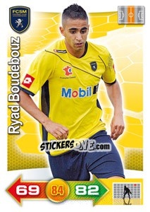 Sticker Ryad Boudebouz - FOOT 2011-2012. Adrenalyn XL n. 279 - Panini
