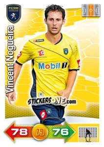 Sticker Vincent Nogueira - FOOT 2011-2012. Adrenalyn XL - Panini