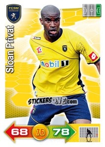 Sticker Sloan Privat - FOOT 2011-2012. Adrenalyn XL n. 284 - Panini