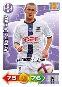 Sticker Antoine Devaux - FOOT 2011-2012. Adrenalyn XL - Panini