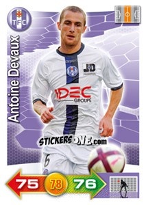 Figurina Antoine Devaux - FOOT 2011-2012. Adrenalyn XL n. 296 - Panini