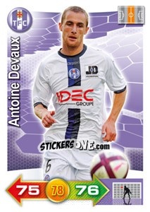 Figurina Antoine Devaux - FOOT 2011-2012. Adrenalyn XL - Panini