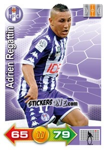 Sticker Adrien Regattin - FOOT 2011-2012. Adrenalyn XL - Panini