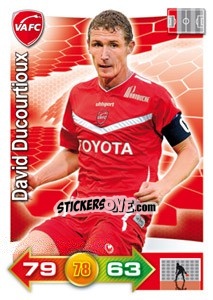 Sticker David Ducourtioux - FOOT 2011-2012. Adrenalyn XL n. 307 - Panini