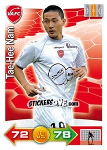 Sticker Tae-Hee Nam - FOOT 2011-2012. Adrenalyn XL n. 315 - Panini