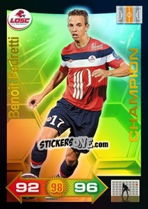 Figurina Benoît Pedretti - FOOT 2011-2012. Adrenalyn XL n. 333 - Panini
