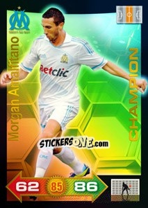 Sticker Morgan Amalfitano - FOOT 2011-2012. Adrenalyn XL n. 335 - Panini