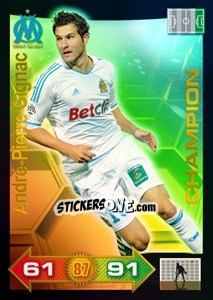 Sticker André-Pierre Gignac - FOOT 2011-2012. Adrenalyn XL n. 338 - Panini