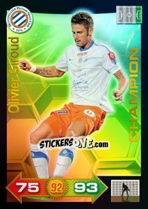 Sticker Olivier Giroud - FOOT 2011-2012. Adrenalyn XL - Panini
